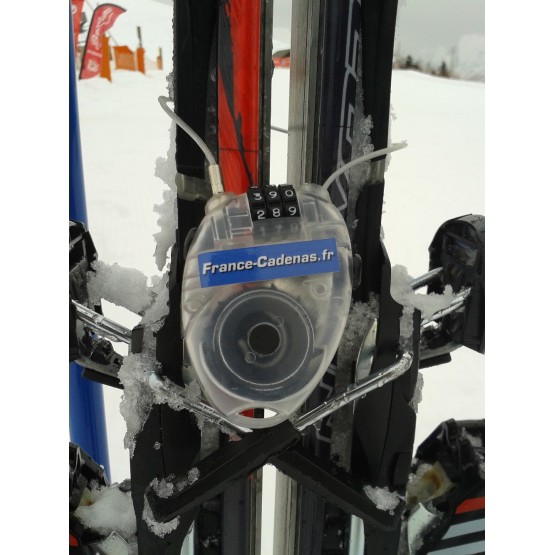 Antivol à cable Zipper pour skis, vélo, petits équipement