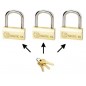 Nautic 65 KA - cadenas de sûreté sur clés identiques ou clés sur numéro imposé